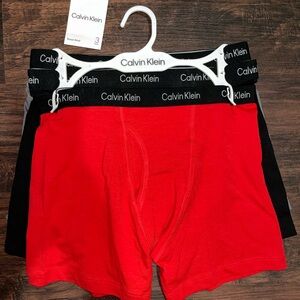 Calvin Klein Boxer Briefs - Red, Black, and Gray